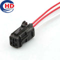 4 pin Waterproof 2mm Female electronic fuel pump assembly electric plug Wiring Harness connector 7123-7444