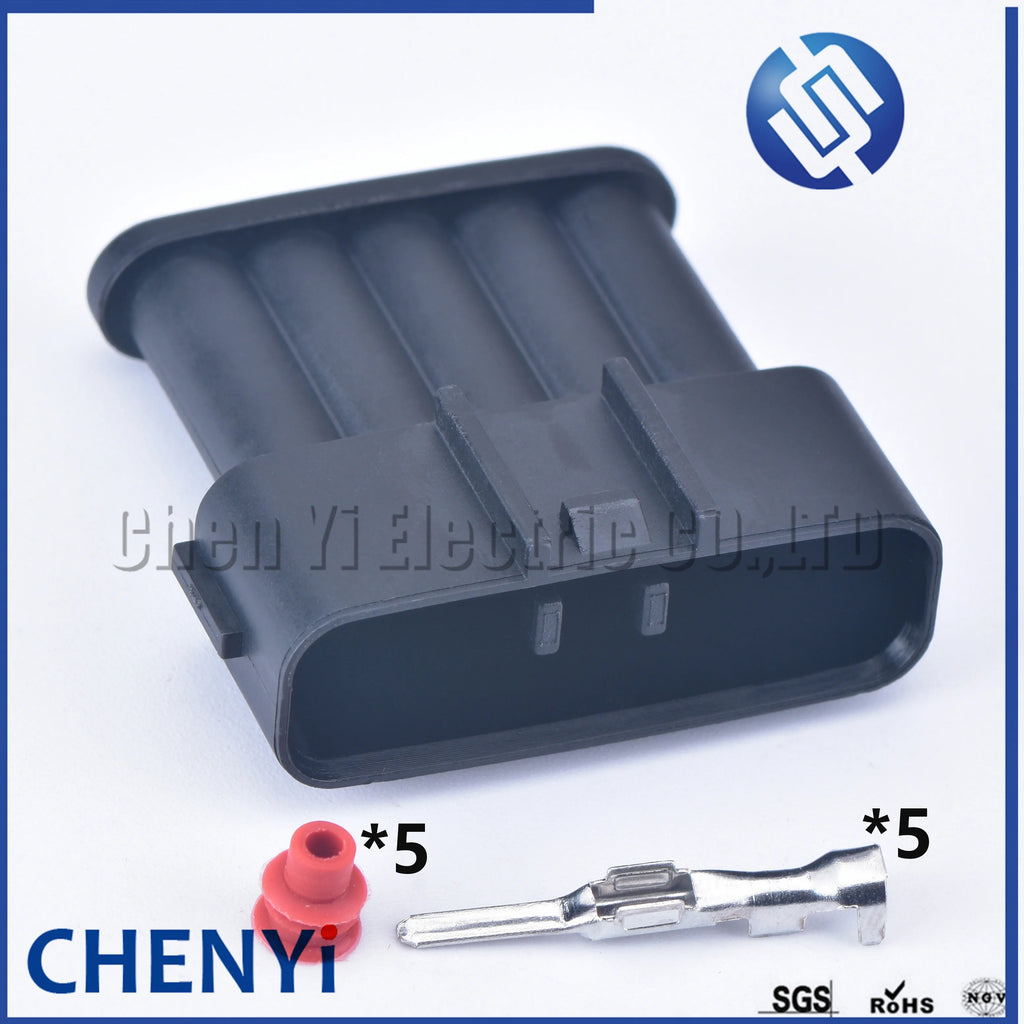 5 Pin female or male automotive waterproof igniter connector pedal plug 7283-1056-30 90980-11232 for Toyota model Hilux Vigo