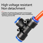 10PCS PE/PEG Plastic Quick Connector - 4-12mm Push In Fitting for Air Hose & Tube, Industrial & Home Pneumatic Systems