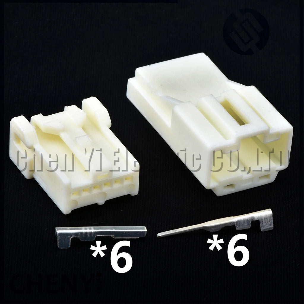 6 Pin Auto connector Car Rear View Camera Microphone Reading Light Wire harness plug 7282-8663 7283-8660 MG651439 For Nissan MG