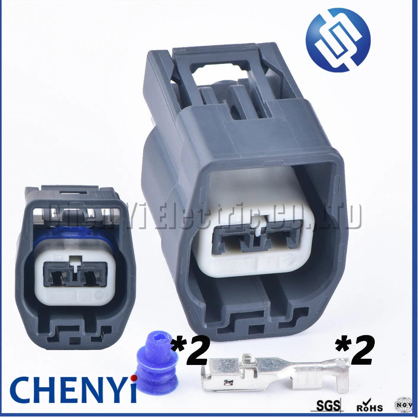 2 Pin Automotive waterproof connector For Ford Focus glass lifter assembly Focus door window electric motor plug 87-1113