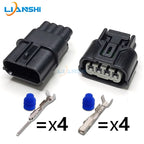 Automotive waterproof connector, two-hole wiring harness connector, 4p turn signal sensor plug, 6-core headlight LED driver plug