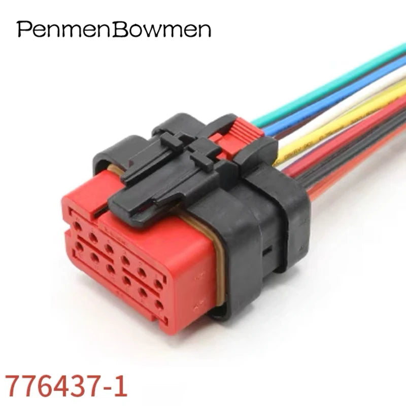 1 Set 2 3 4 6 8 12 Pin Auto Injector Excavator Fuel Electrical Cable Connectors Female Male Wire Harness Plug 776433-1 776429-1