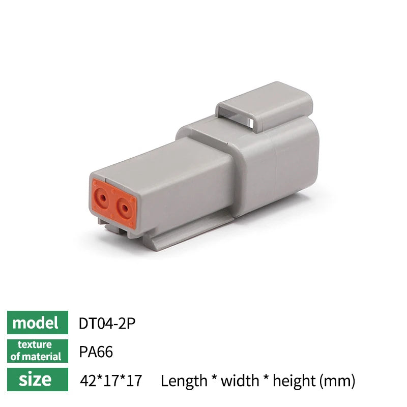 1/5 Boxes 250pcs Deutsch DT Series Waterproof Wire Connector Kit Automotive Sealed Plug with Pins DT06-2/3/4/6S DT04-2/3/4/6P