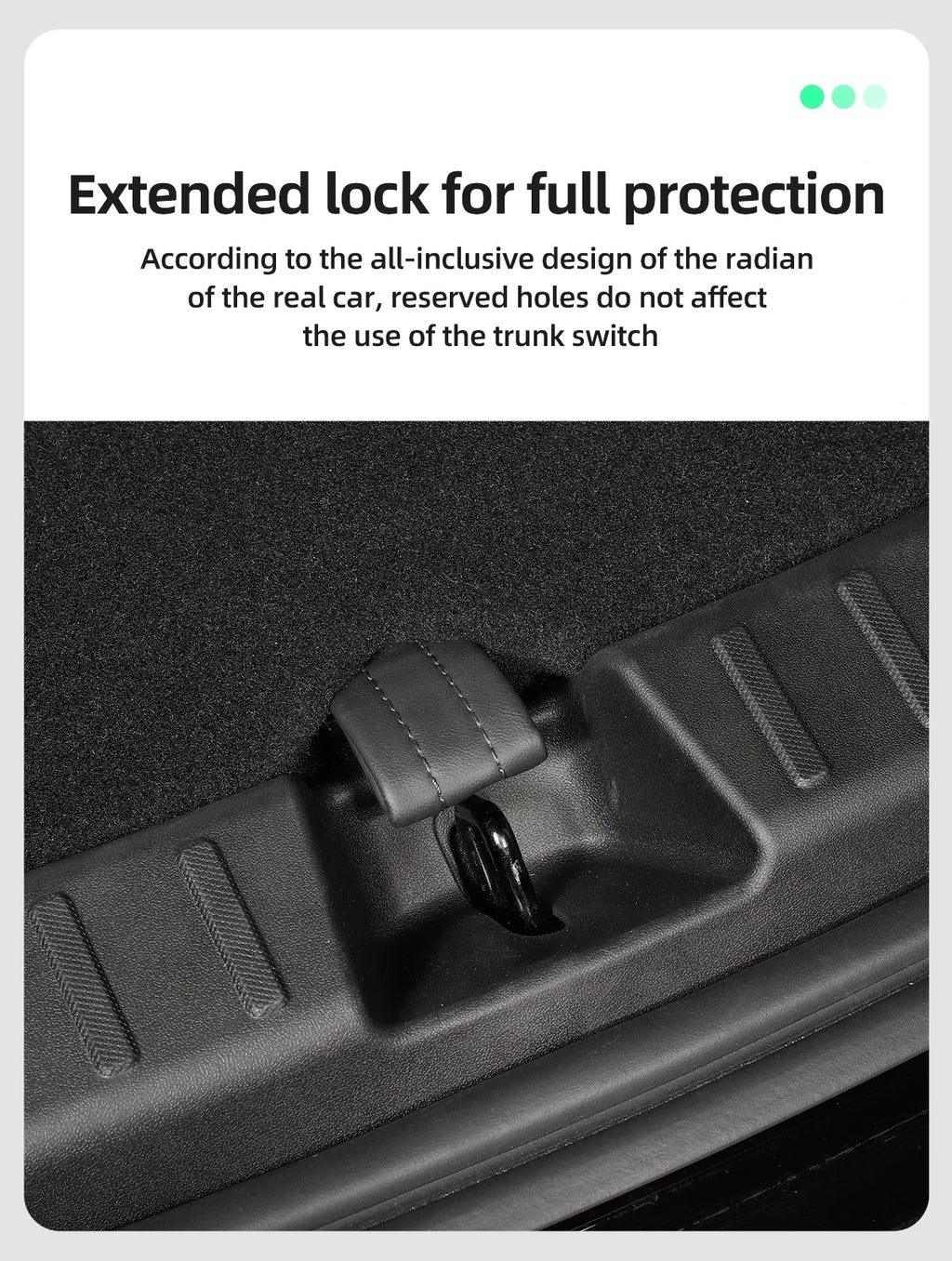 For Tesla Model Y Trunk Sill Protector Premium TPE Rubber Boot Bumper Guards with ABS Sides Bar Fender Cover for Enhanced amagi
