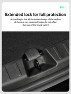 For Tesla Model Y Trunk Sill Protector Premium TPE Rubber Boot Bumper Guards with ABS Sides Bar Fender Cover for Enhanced amagi