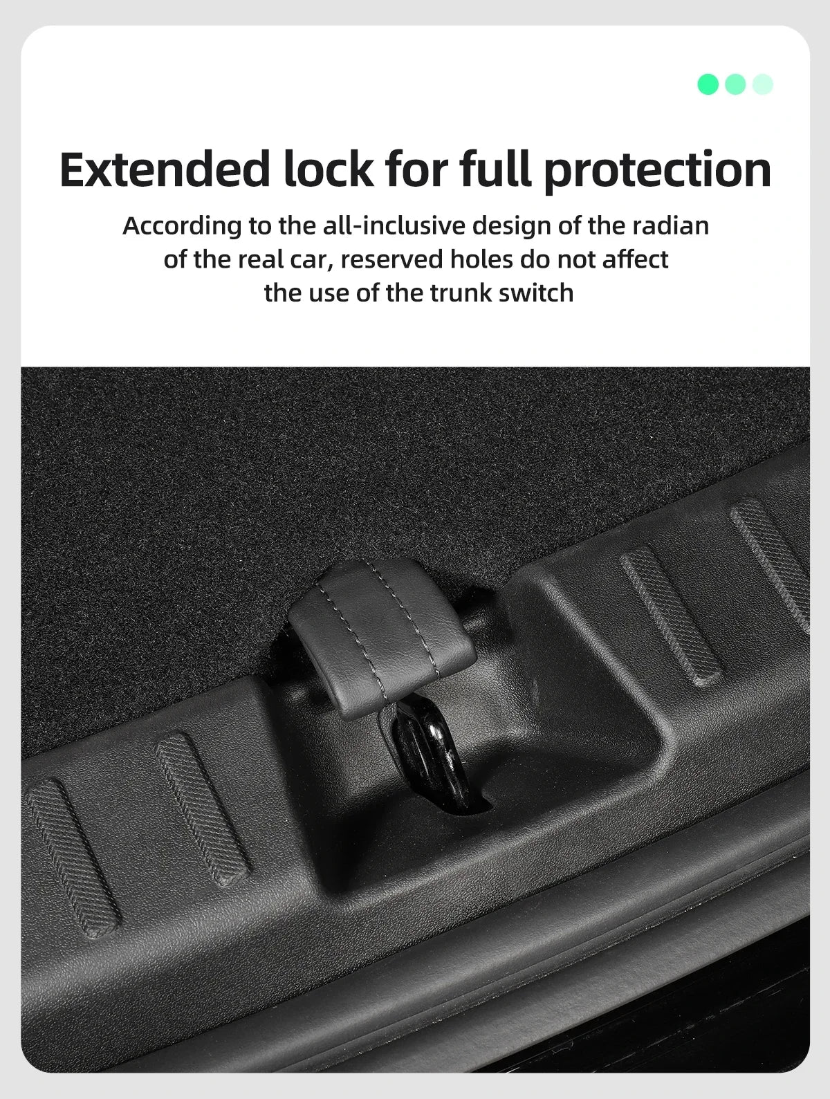 For Tesla Model Y Trunk Sill Protector Premium TPE Rubber Boot Bumper Guards with ABS Sides Bar Fender Cover for Enhanced amagi