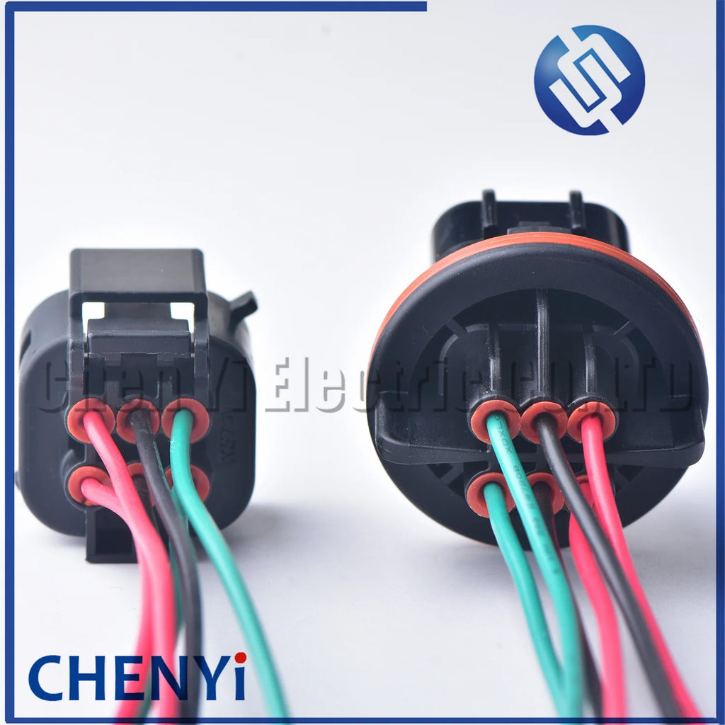 6 Pin Automotive Waterproof connector male female Headlight drive Wiring Harness plug For Hyundai Freddy ix25 ix35 Rena Santa Fe