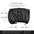 2pcs Car Styling Accessories Sun Shade Auto UV Protect Curtain Side Window Sunshade Mesh Sun Visor Protection Window Films Tools
