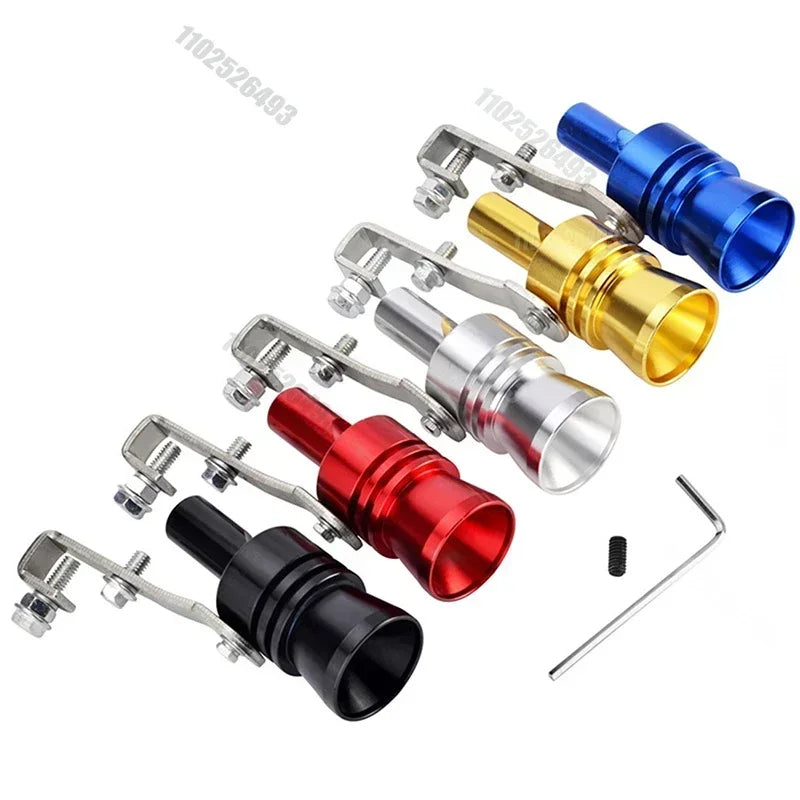 Aluminium Alloy Turbo Sound Tail Throat Exhaust Pipe Whistle Car Modified Part TC XL Muffler Whistle Exhaust Pipe Whistle Amagi