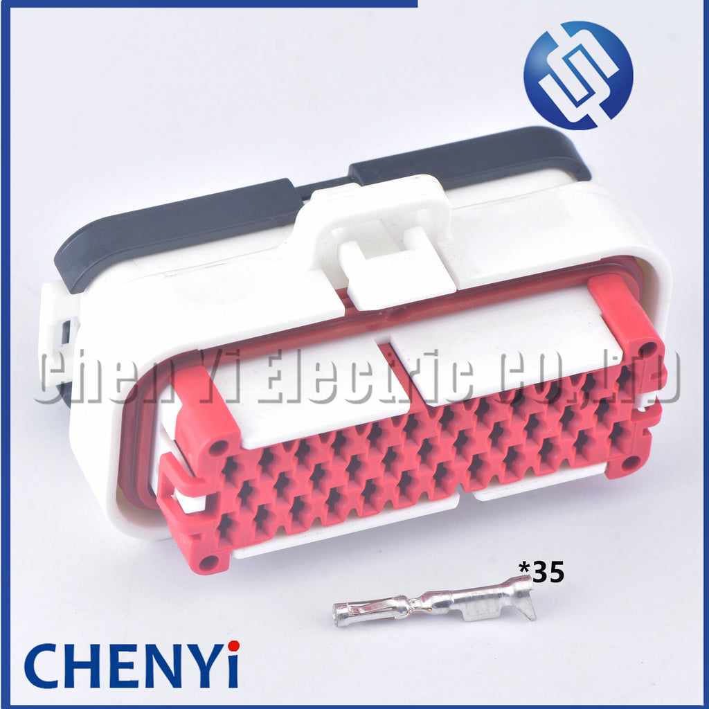 35 Pin White auto Waterproof Connector Sealed Ecu Board PCB Plug socket 776164-2 776180-2 1-776230-2 776231-2 1-776231-2
