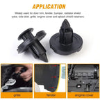 8mm Auto Fasteners Rivets Clips for Nissan Automotive Fastener Clips Body Push Retainer Bumper Trim Retainer Fastener 100/10Pcs