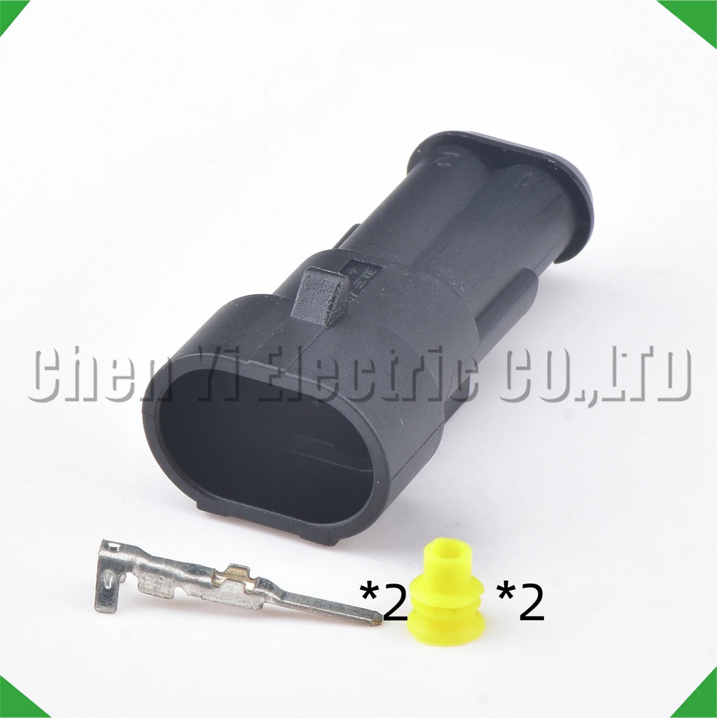 2-Pin Auto Connector Connector Female Super Waterproof Electrical Automotive Connector
