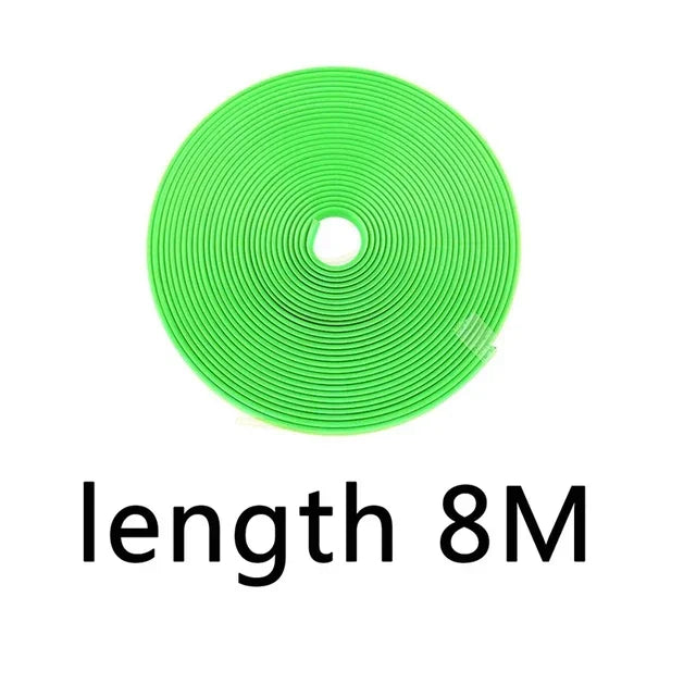 4M / 8M Car Grilles Decoration Strips Auto Wheel Protector Car-styling Accessories Wheel Sticker Tire Rim Strip Chrome Tape Good