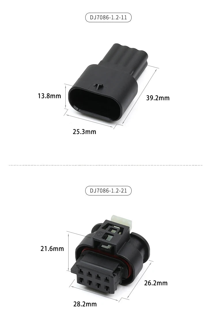 805-031-541 is suitable for BMW brake light rear taillight wiring harness plug with 8-pin hole DJ7086-1.2-21