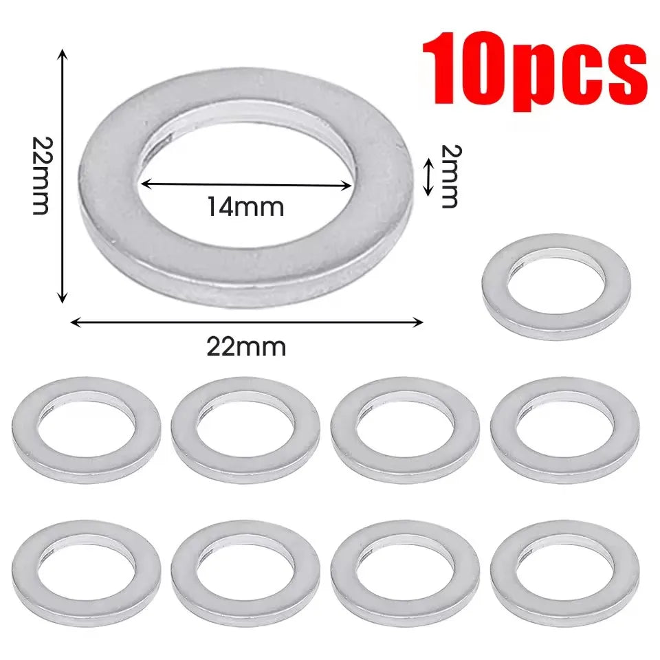 50/10Pcs Oil Drain Plug Crush Washers Gaskets 14mm for Honda Accord Civic CRV CRZ HRV Pilot Acura 9410914000 94109-14000