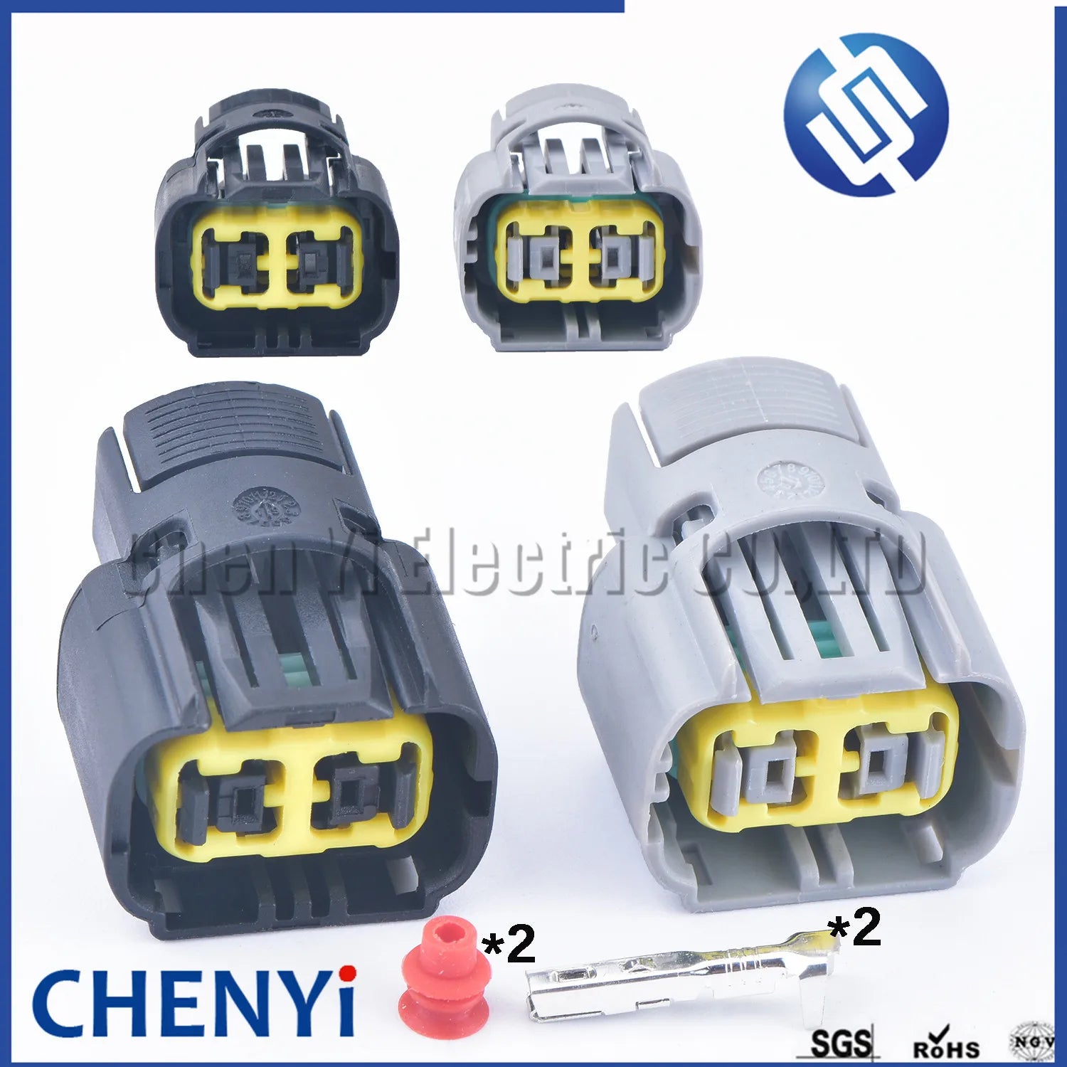 2 Pin Auto waterproof connector Headlight front bumper light plug tail light fog light plug for ford mustang Buick Regal excelle