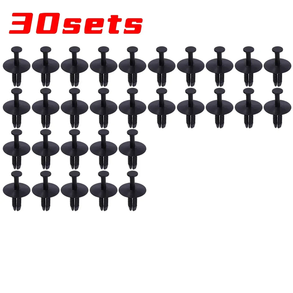10-50sets Bumper Trim Buckles Cars Rivet Clips Doors Sill Fixing Clips Wheel Arch Clip for Mercedes-Benz BMW357 Auto Accessories
