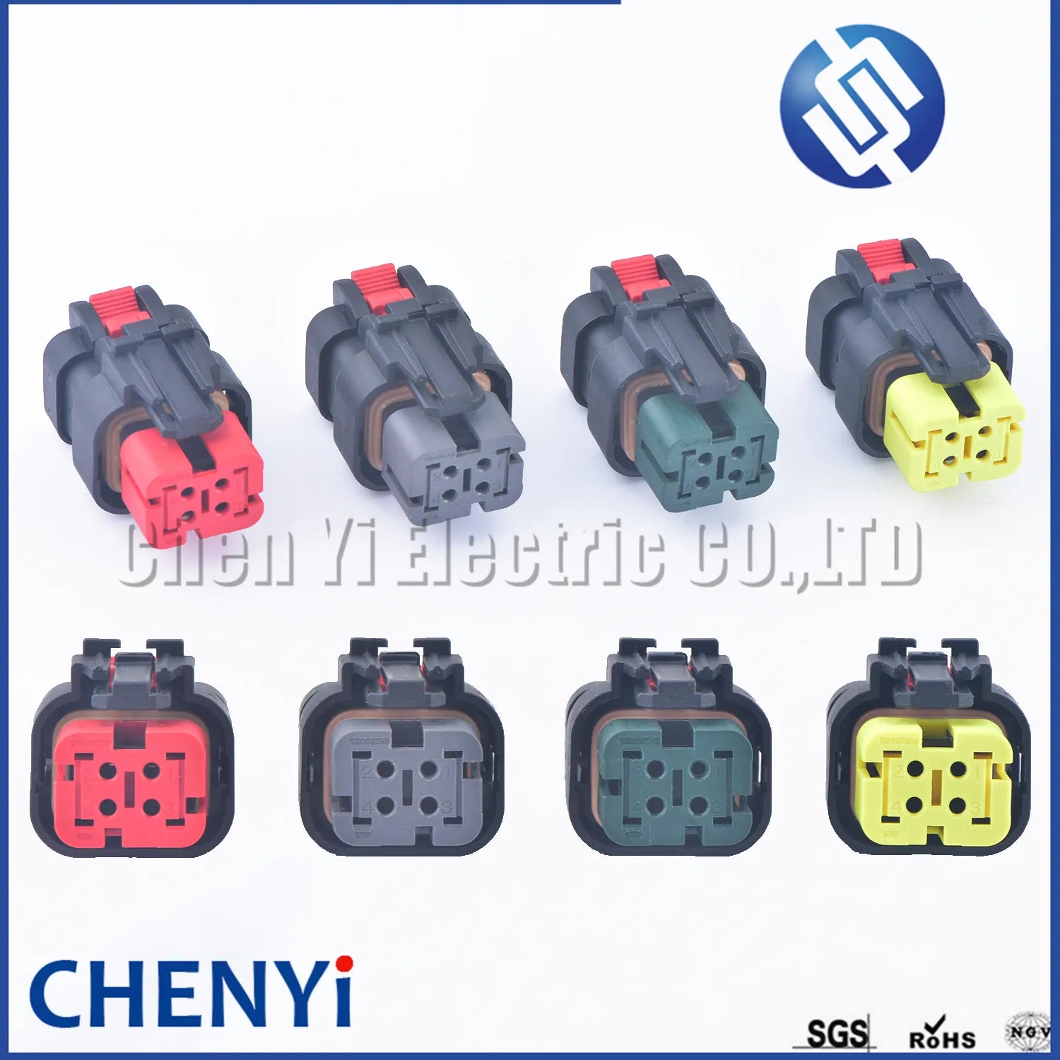 4 Pin 1.5 Series Car Waterproof Connector 776488-1 776487-1 776487-2 776487-3 776487-4 Harness plug for truck excavator