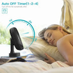 AD-Desktop Mini Rechargeable USB Fan With Timer Foldable 3 Speed 7 Leaf Portable Quiet Fan For Office Outdoor Camping Amagi