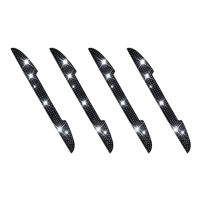 Bling Rhinestone Car Door Handle Scratch Protectors Suitable For All Cars Vehicles SUVs Side Mirrors Car Door Edge Guards Amagi
