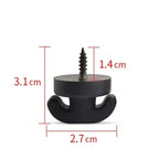 Car Mesh Pocket Hook Seat Mesh Buckle Car Interior Trunk Screw Fixing Hook Ring Universal Storage Mesh Pocket Mounting Clip
