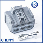 1 set 6 Pin Automotive Connector 7283-3740 blower resistance module plug  7283-3740-40 for S80 S40 S60 XC90