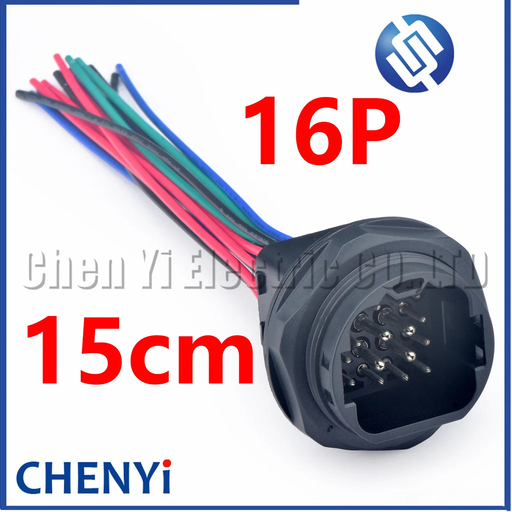 16 Pin (4B+12S) Male Female Waterproof Automobile Connector Electronic Plug 132124-001 132124-000 With Pins
