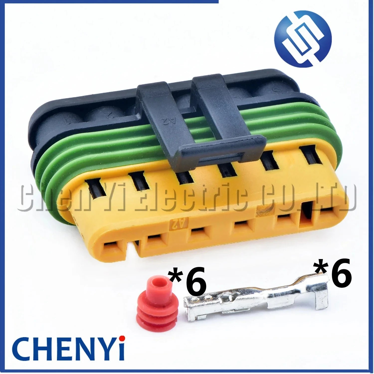 6 Pin female Car Waterproof Wiring Harness Socket Automotive Electrical Connector engine radiator plug 15344031