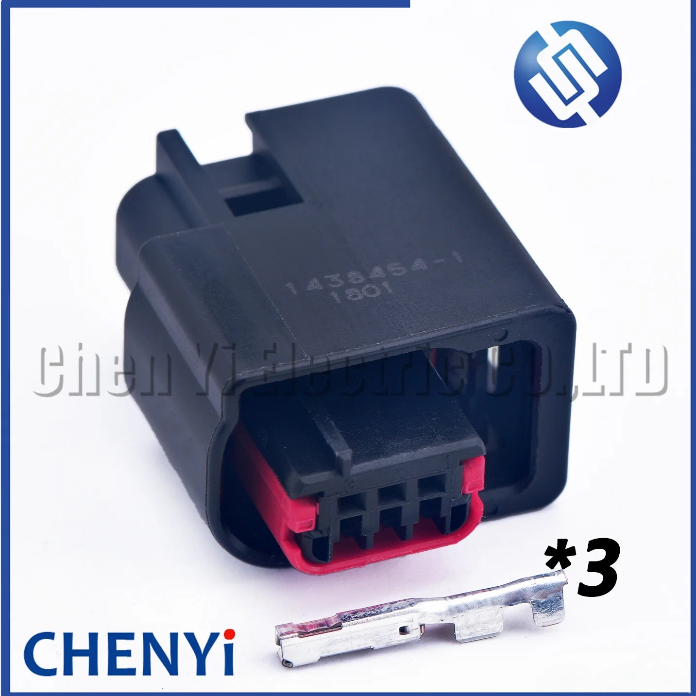 3 Pin Female Automobile waterproof Connectors 1438454-1 For 4x4 traction control Hall sensor Wire harness Plug