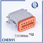 12 Pin Automotive waterproof connector Wire harness plug DT06-12S DT04-12P DT04-12P-L012 DT15-12P DT13-12P For Deutsch DT series
