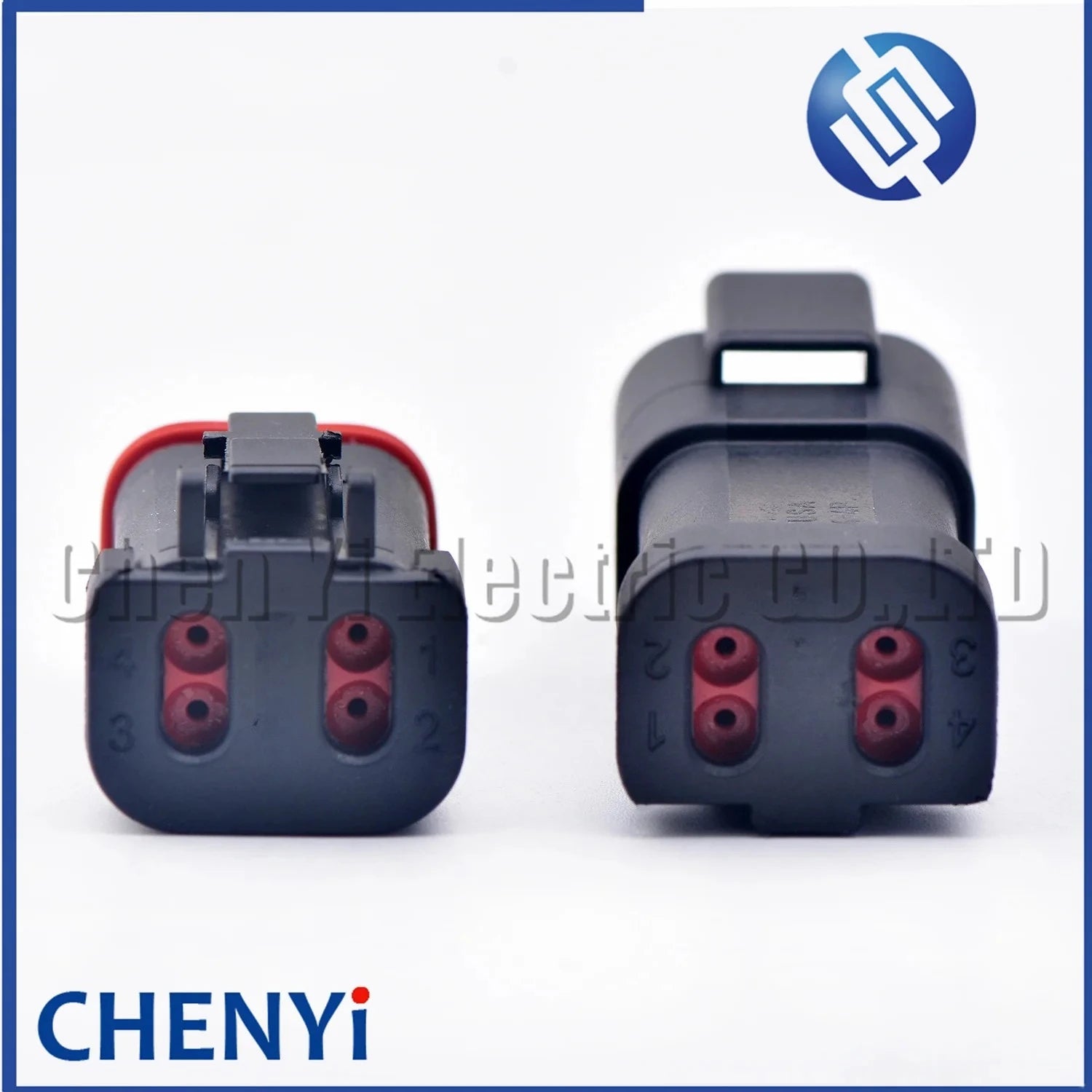 4 Pin Black DT series Connector Waterproof Plug Socket DT06-4S DT04-4P DT06-4S-E005 DT04-4P-E005 For Engineering Vehicle Deutsch