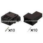 10 PIN Cable Unsealed 0.6mm Wire Harness Male Female Connector Housing Plug Connector 6R0972930A/1-1670990-2