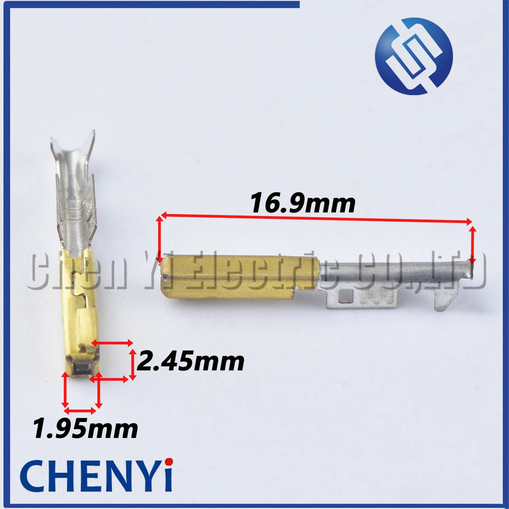 50 Pcs 0.6mm series crimp female terminal 0.5-0.85mm² 20-28 AWG tinned brass contact pins 1318329-1
