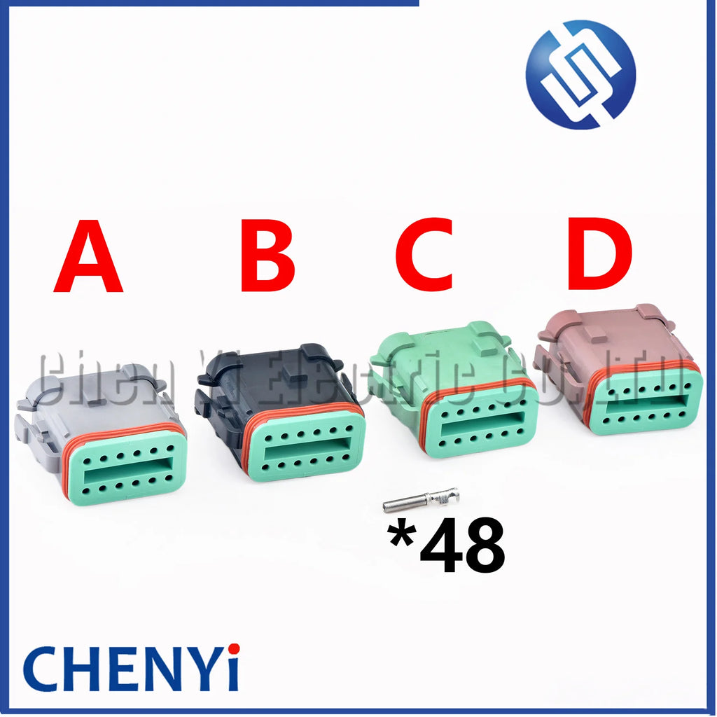12 Pin Auto waterproof connector plug DT06-12SA-CE05 DT06-12SB-CE05 DT06-12SC-CE05 DT06-12SD-CE05 DT06-12SA-CE11 DTF13-12P
