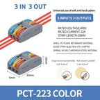 10/1000PCS Mini Fast Wire Connector Universal Wiring Cable Connector Push-in Conductor Terminal PCT-222/224 SPL-42/62 SPL-2/3/1