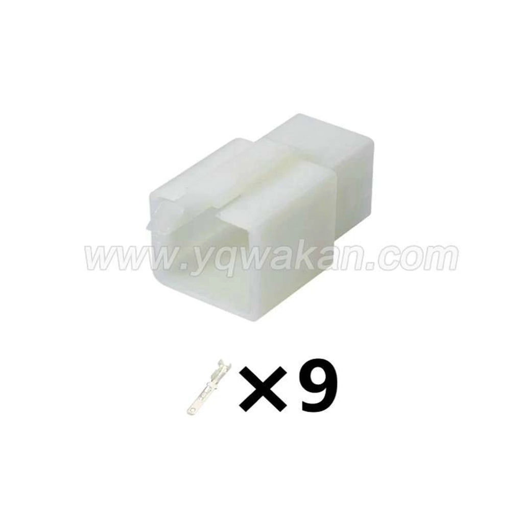 9PIN Connector Unsealed 2.8mm Male Female Connector Handle Switch Plug Wiring Harness Cable Socket 6030-9991 6040-9111