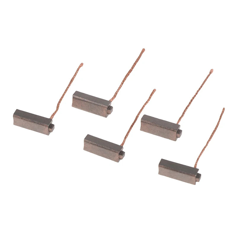 High Quality 10Pcs 5*7*19mm Copper Electric Generator Carbon Brushes Car Alternator Power Tools Car Regulator Low Copper