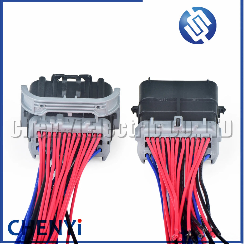 34 Pin Automotive waterproof connector Car Engine wire harness plug 3508A-01-002E 60013512A01C 60013508A01B C146 For Ford