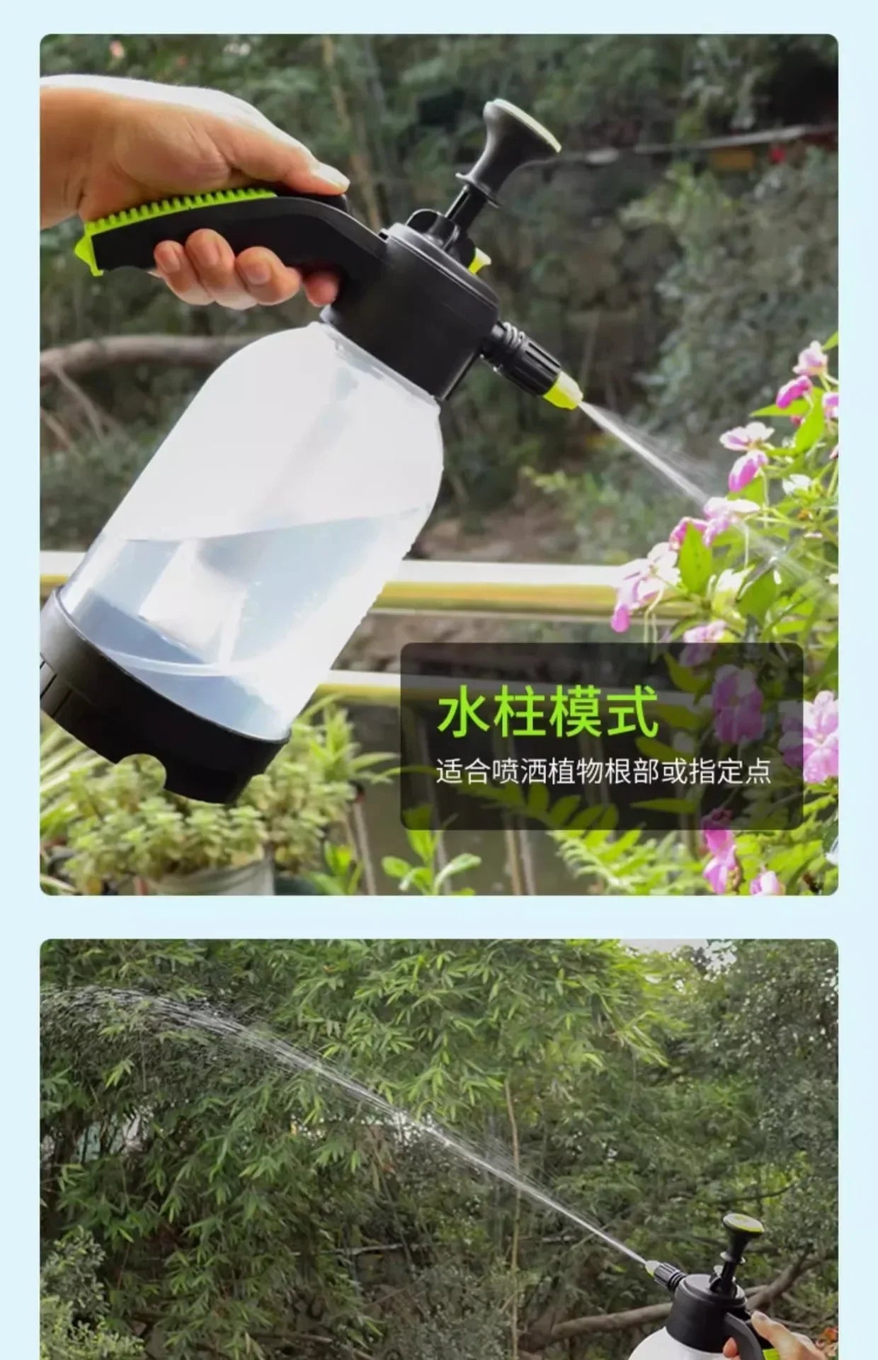 Car 2L Hand Pump Sprayer Pneumatic Washer Foam Snow Foam High Pressure Wash Spray Bottle for Car Home Cleaning Tool Amagi