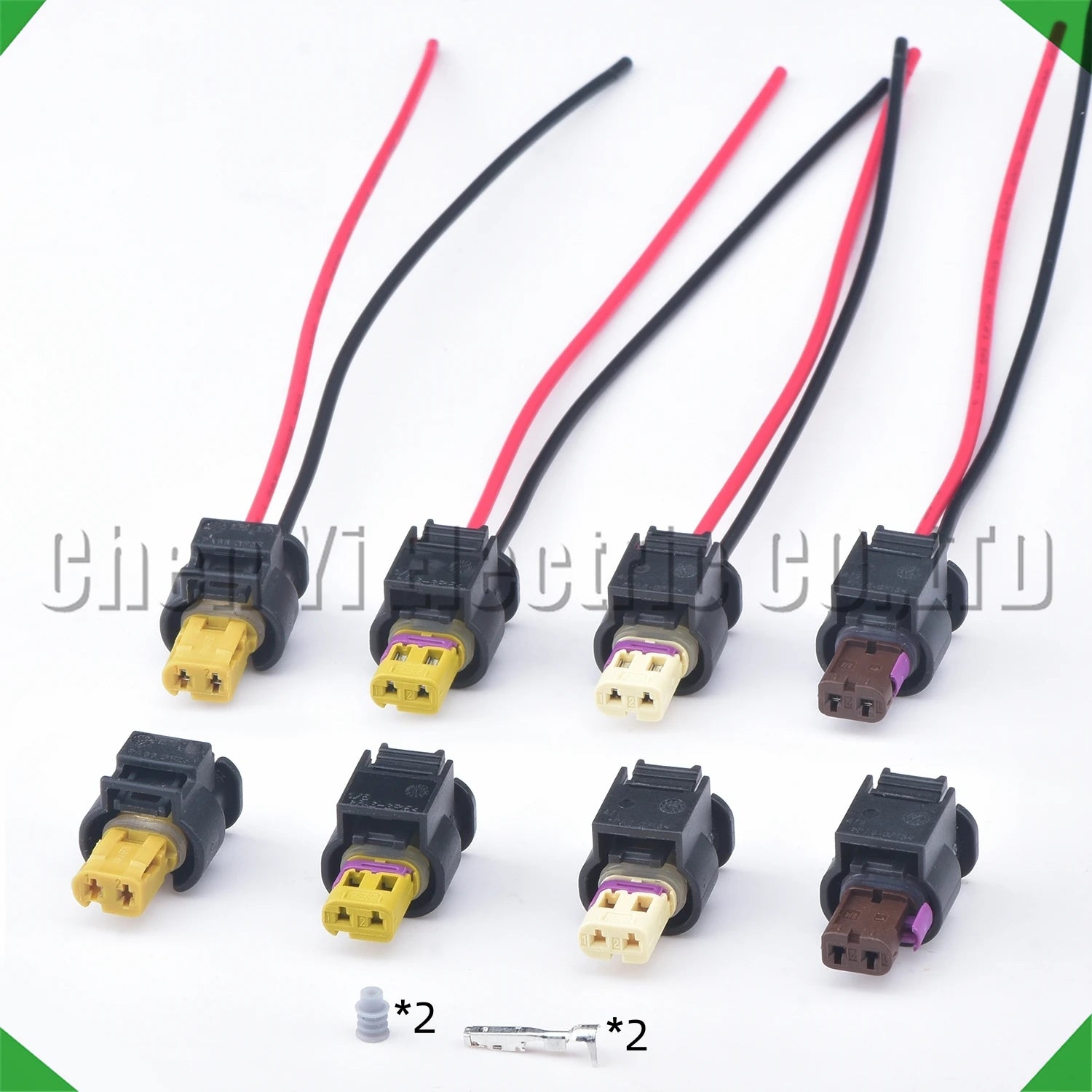 2-Pin Connector waterproof connector Injector solenoid valve camshaft 4H0973702 Vw