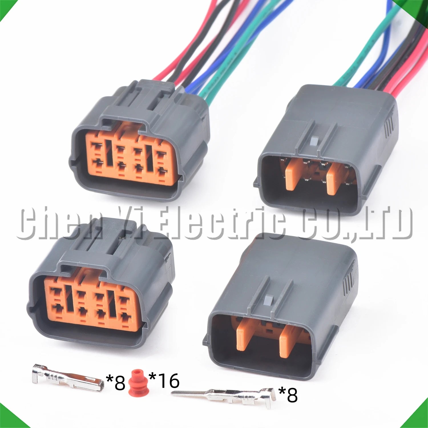 8-Pin Connector Waterproof Wiring Connector Engine Harness Solenoid sensor