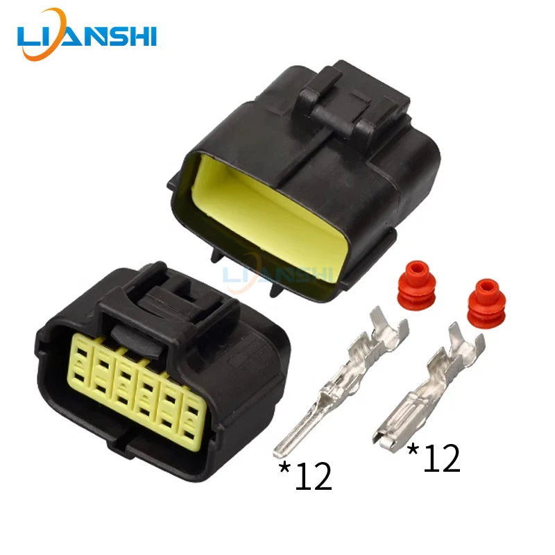 12-hole waterproof connector 174661-2 Connector 174663-2 Car headlights male bus harness plug DJ71216Y-1.8-11/21