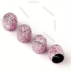 4PCS Bling Diamond Car Wheel Tire Valve Caps Tyre Rim Stem Covers for Automobiles Motorcycles Truck Bike Women Auto Amagi