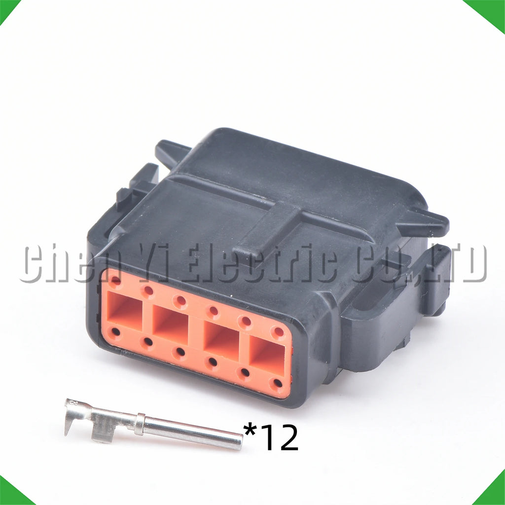 12-Pin Auto Connector Black Sealed waterproof connector Automotive Connector Heavy