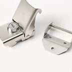  Detachable Stainless Steel Buckle Lock Motorcycle Trunk Lock Hinge Lock 2 Key Anti Theft Motorbike Rear Trunk Case Lock Fittin