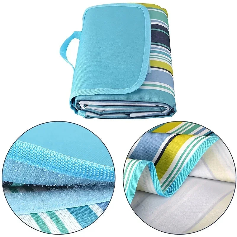 Waterproof Sandproof Camping Mat Picnic Blanket Beach Mat Portable Camping Beach Blanket for Hiking Camping Foldable Amagi