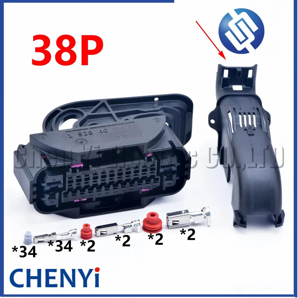 38 Pin Automobile waterproof connector ABS pump plug 1928405767 1 928 405 767 With lid For Nissan Honda Great Wall Haval
