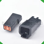 2-Pin Connector Connector series Black Automotive waterproof connector DTP06-2S DTP04-2P