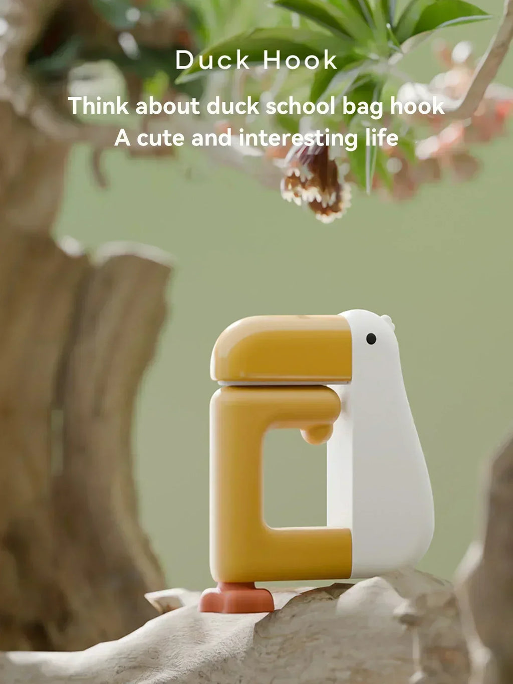 Thinking Duck Schoolbag Hook Free Punch Bag Hook Desk Side Hanging Backpack Magic Storage Hook Amagi
